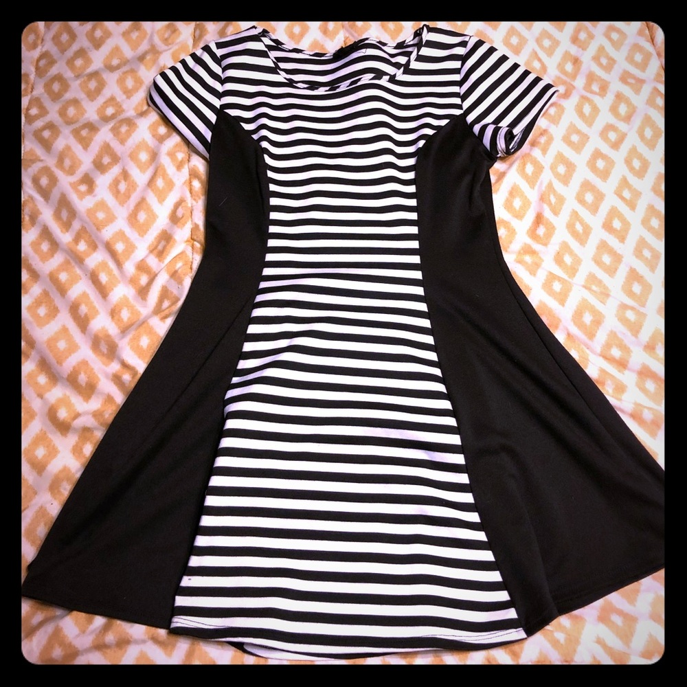 Black and white dress